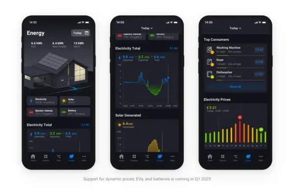 Các trung tâm nhà thông minh Homey có được các tính năng giám sát năng lượng